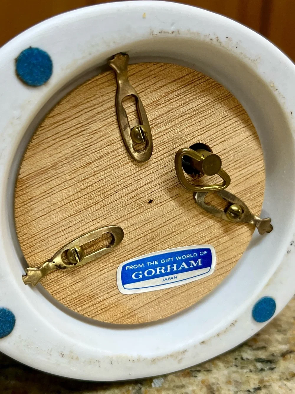 Vtg Gorham White Porcelain Dove Music Box from Japan